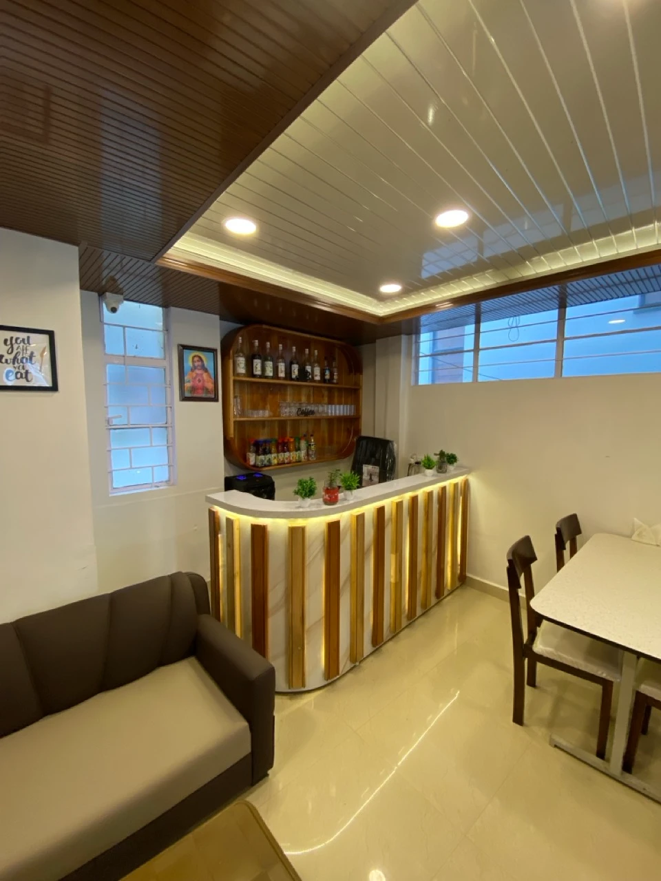 The service counter inside The Urban Rest Cafe & Restaurant
